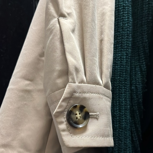 Host Pick Loft Women's Size 4 Petite Tan Pea Coat W/Pockets - Picture 6 of 15